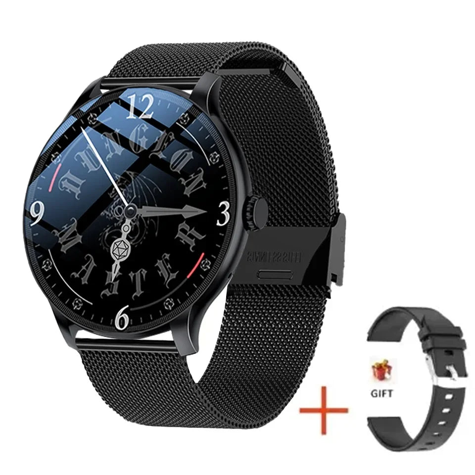 Ansoff men's and women's smartwatches with fitness tracker, blood pressure monitor, Bluetooth call, digital clock, sport design