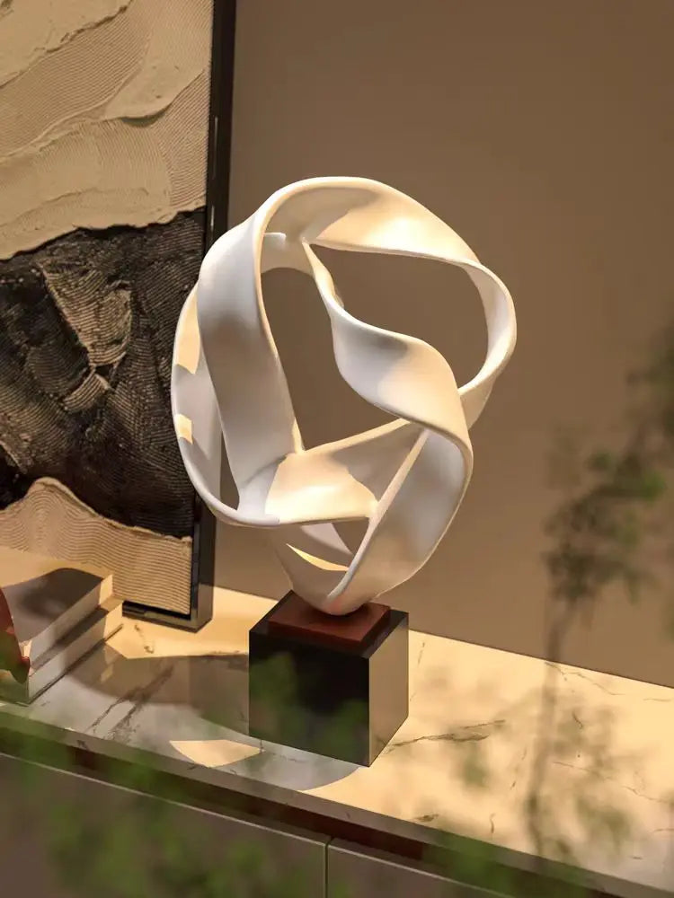 Modern minimalist geometric sculpture art abstract artwork living room decoration hotel model room decoration office