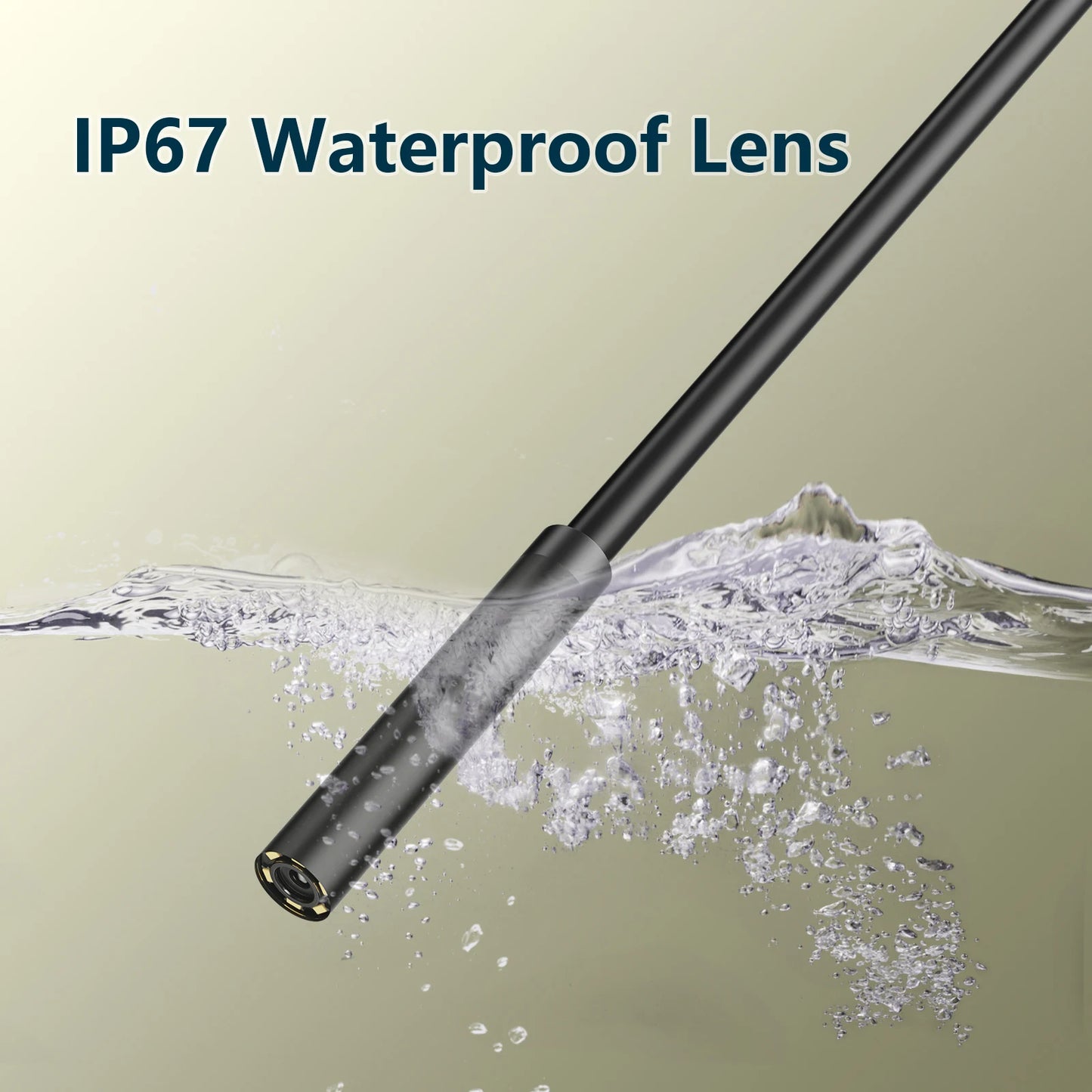 Ansoff 7.0mm USB Type-C endoscope camera with 6 LEDs, waterproof IP67, flexible inspection borescope for Android phones and PCs.