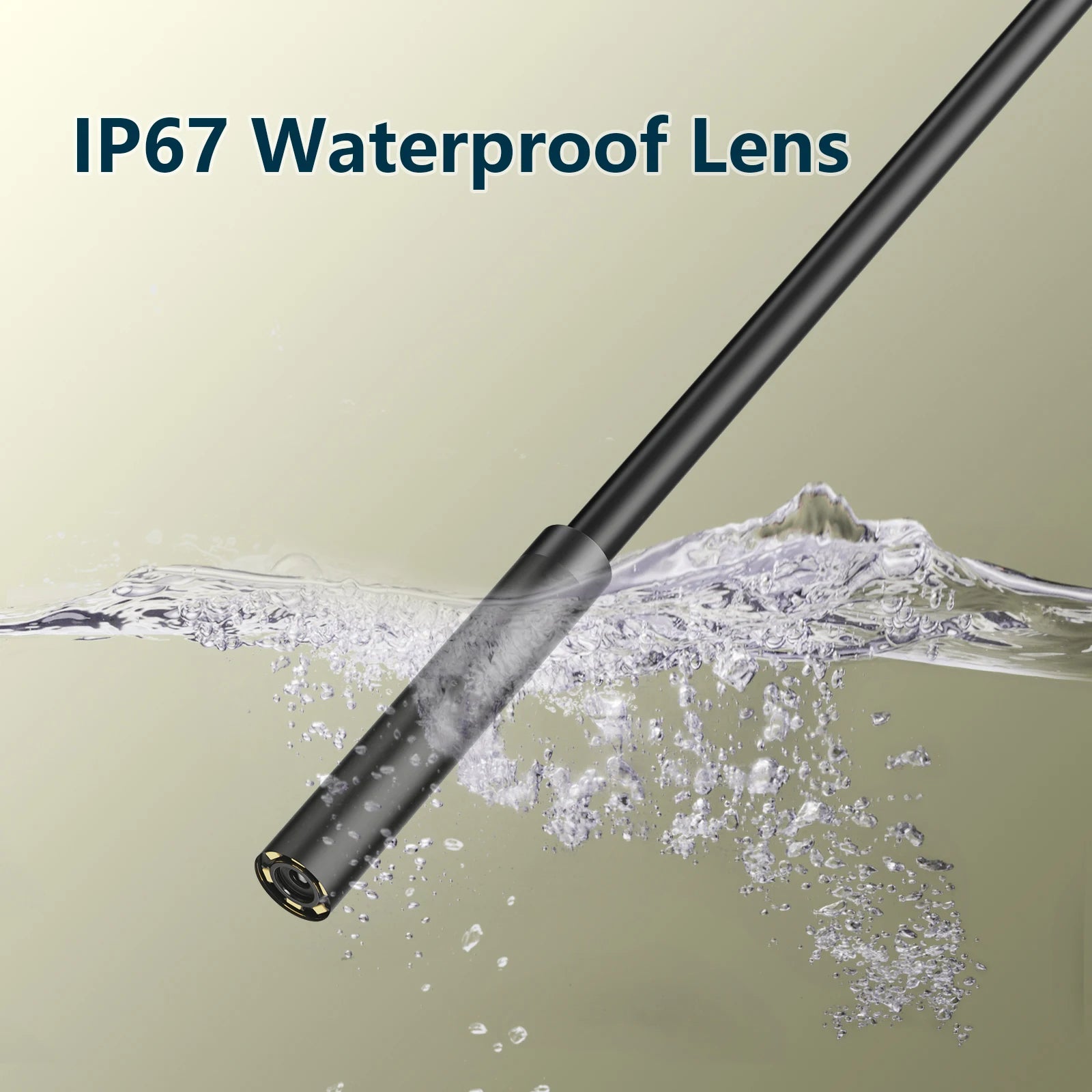 Ansoff 7.0mm USB Type-C endoscope camera with 6 LEDs, waterproof IP67, flexible inspection borescope for Android phones and PCs.