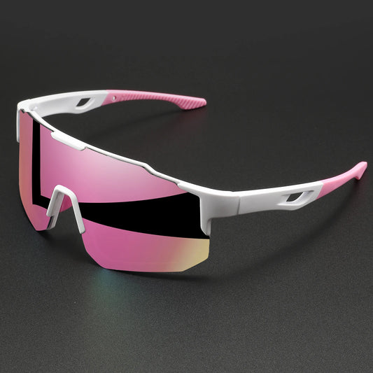 Oversized Colorful Sports Sunglasses - Wraparound Design, UV400 Unisex Comfort Fit for Cycling, Hiking & Outdoor - Acros