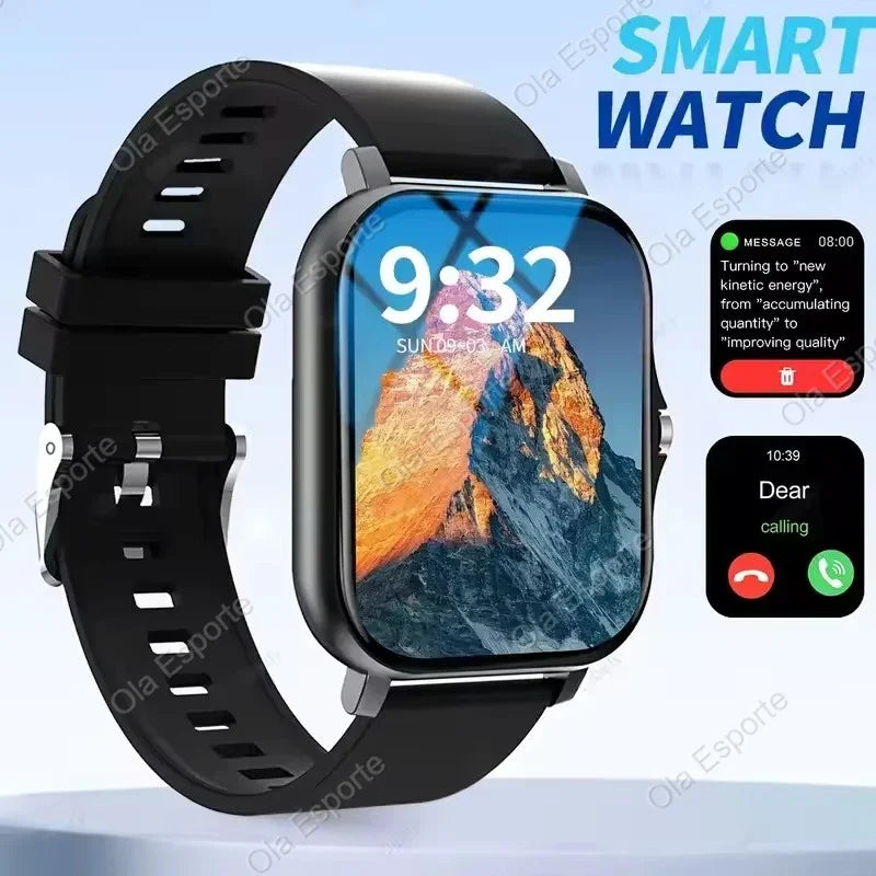 New Smart Watch Android Phone 2.01'' Infinite Screen Bluetooth Call Blood Oxygen/Pressure Monitoring Smart Watch Women Men Band