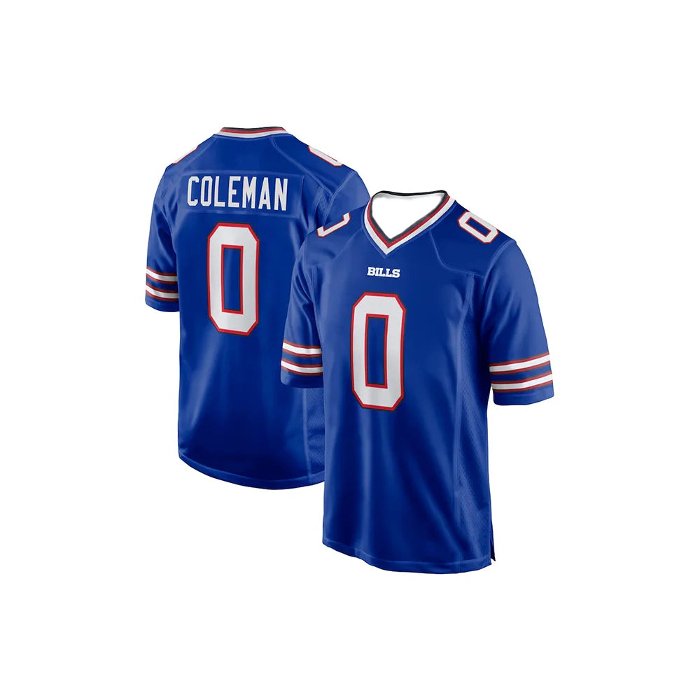 Ansoff adult Buffalo Bills football jersey featuring number 17, designed for rugby and training, in blue with team logo and details.