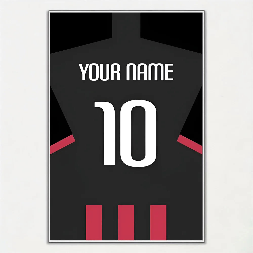 Ansoff football jersey name poster featuring vibrant team design, ideal for home, living room, bedroom, or bar decor.