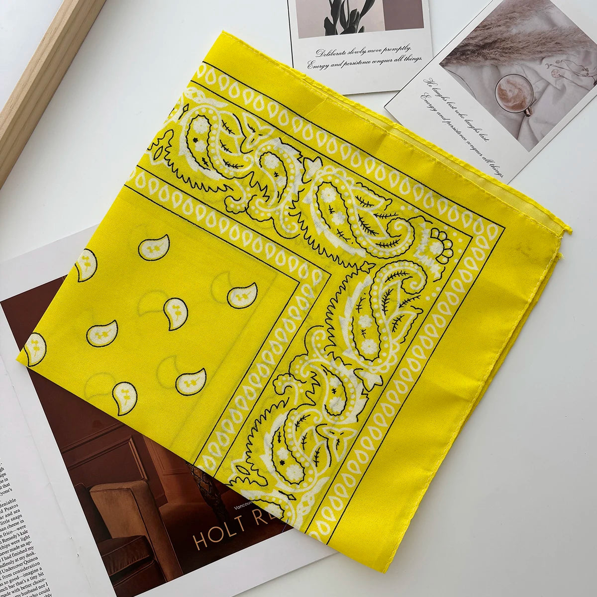 Ansoff unisex bandana hairband featuring paisley pattern, versatile cowboy and biker sports headwear, wrist wrap, and hair wrap.