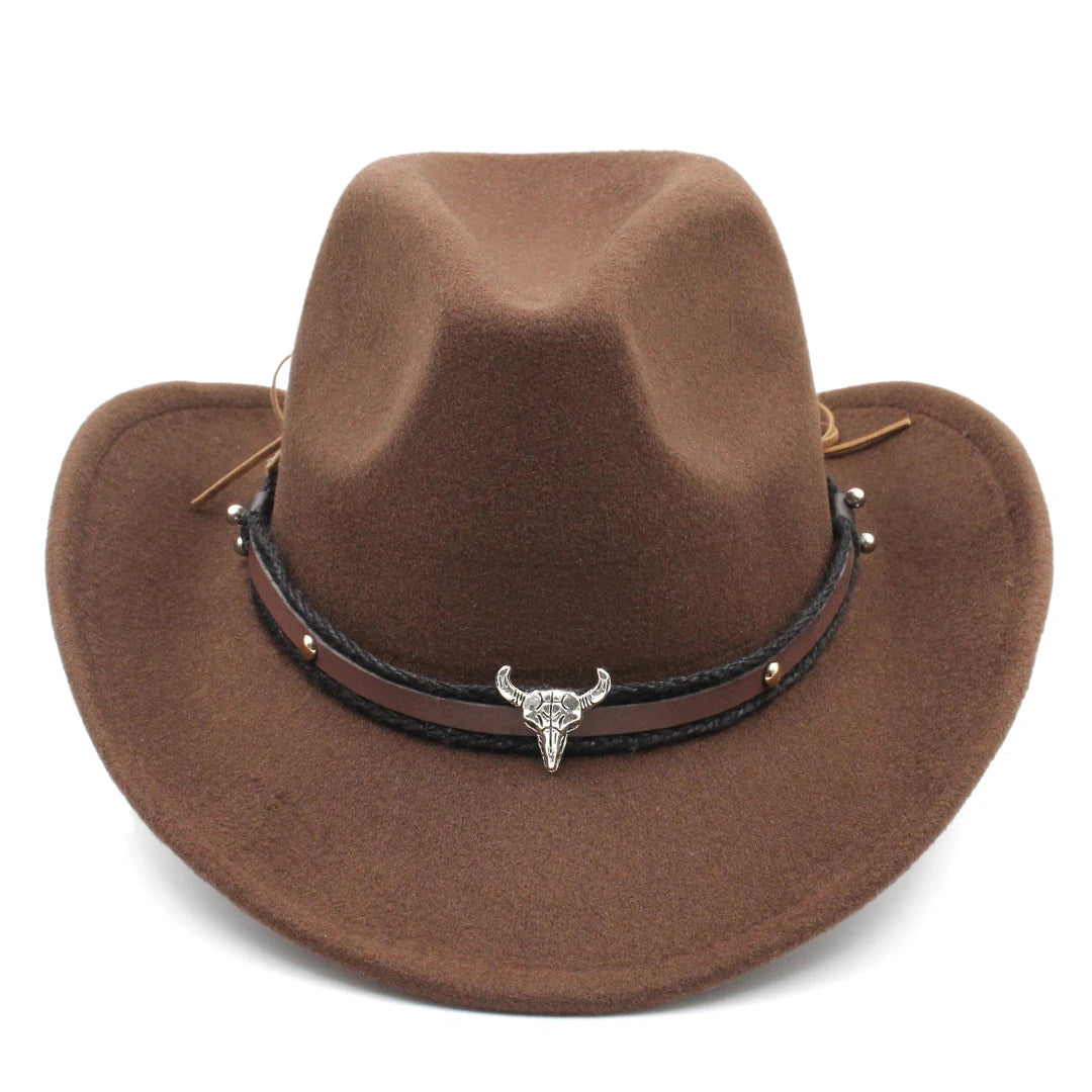 Unisex kids western cowboy hat by Ansoff with a cowgirl style, perfect for Halloween, Christmas, or costume parties.