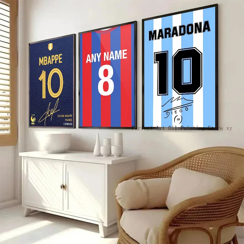 Ansoff football jersey name poster, wall art decor for living room, bedroom, bar, or cafe featuring team jersey design.