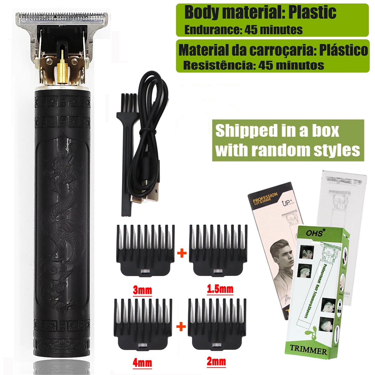 T9 Hair Clipper Repair Beard Shaving Body Hair Trimmer Clippers Electric Machine Men Haircut Machine 0mm Barber Shaver - Acros