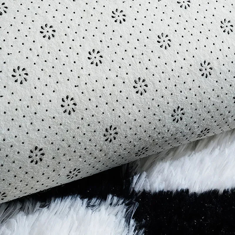 Nordic Style Checkered Mats for Living Room Coffee Table Bedroom Bedside Sofa Floor Carpet Plucked Soft Home Decoration Mat