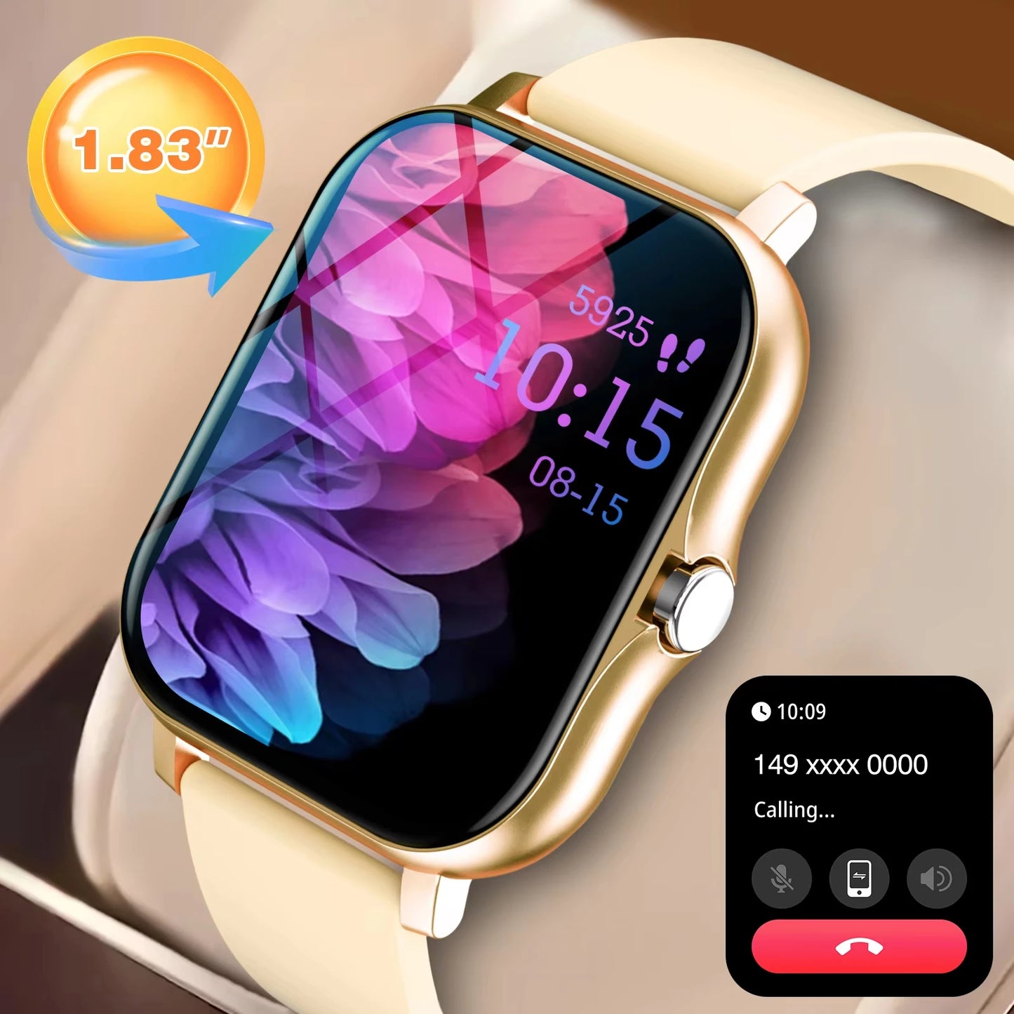 KESHUYOU New Bluetooth Call Smart Watch Information Push Men Women Health Monitoring Watch Pedometer Smart Watch For Android IOS