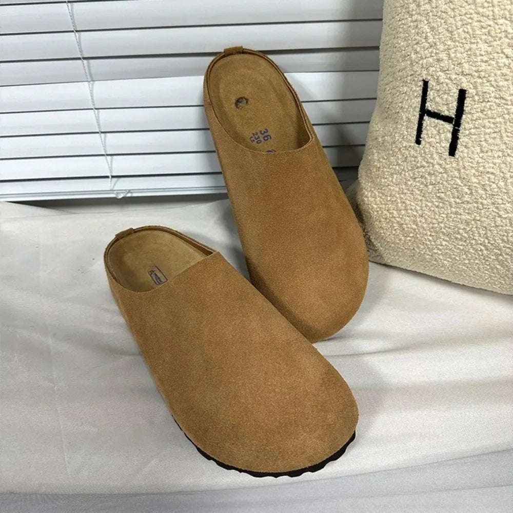 Slip-on closed-toe shoes, casual shoes for men and women, couple's style half-slip shoes - Acros