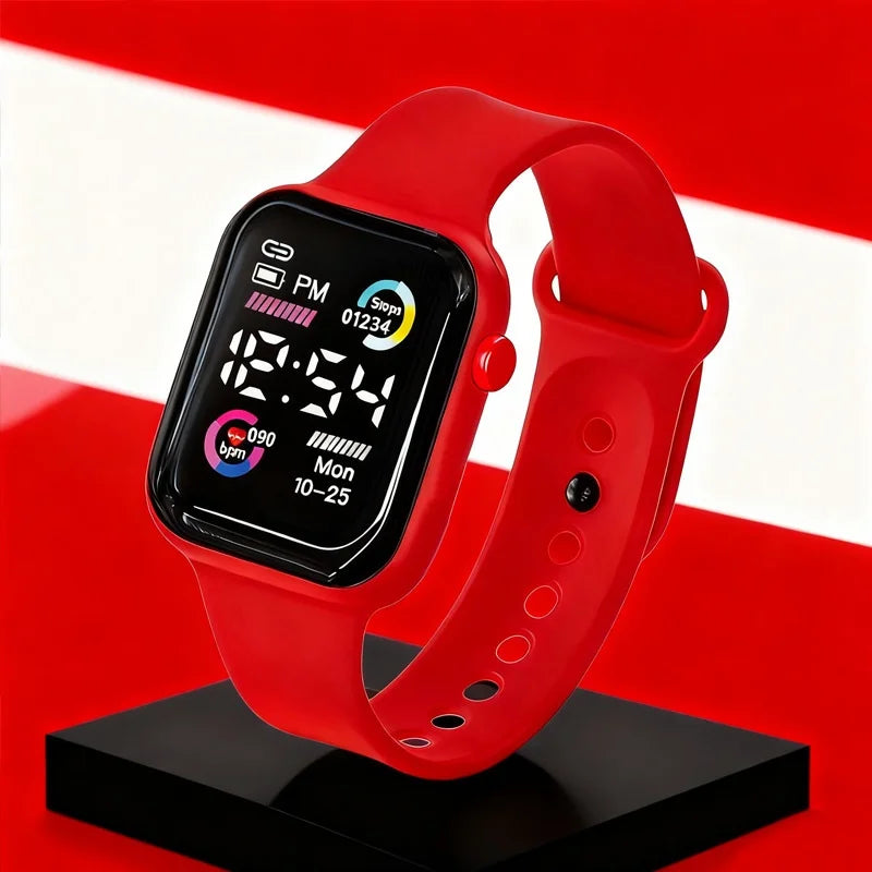 1pc Square Fashion Watch - Displays Time/Date, No Additional Features, Electronic Watch for Fashion Enthusiasts, Best Large Digi
