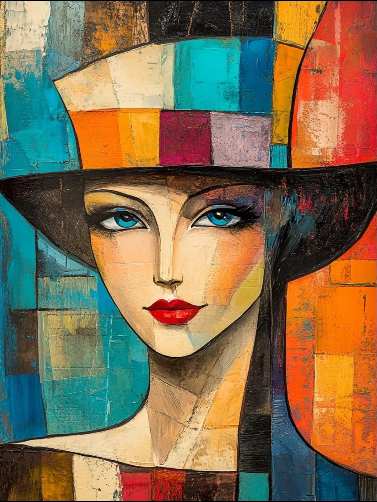 Abstract Art Digital Oil Painting DIY Wall Painting Home Decoration Gift Friends Party Coloring Activity