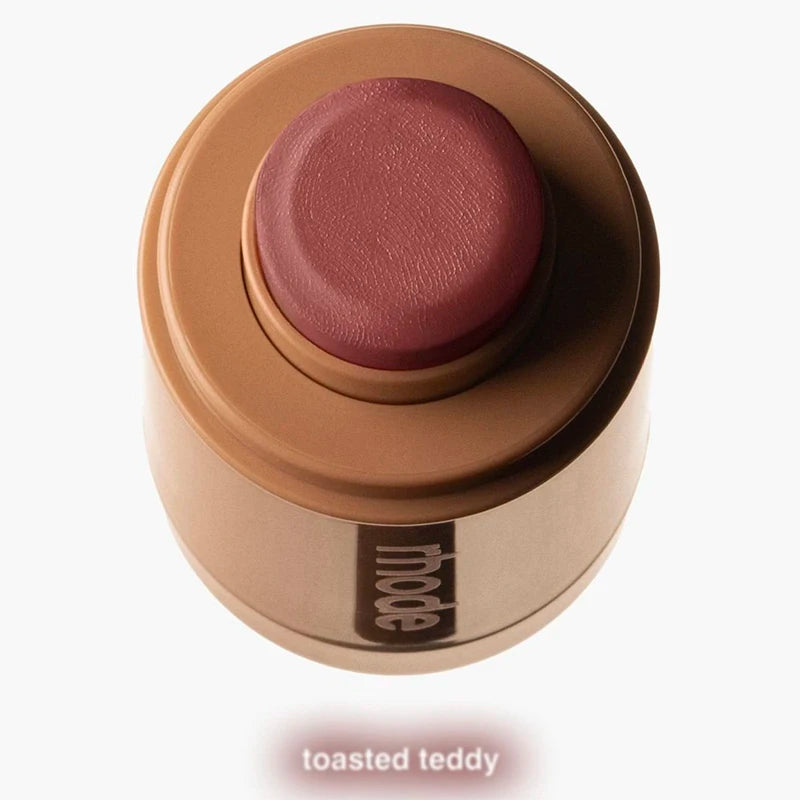 Ansoff brand skin balm jelly bean lip gloss and waterproof blusher stick, featuring spicy marg juice box design, moisturizing finish.