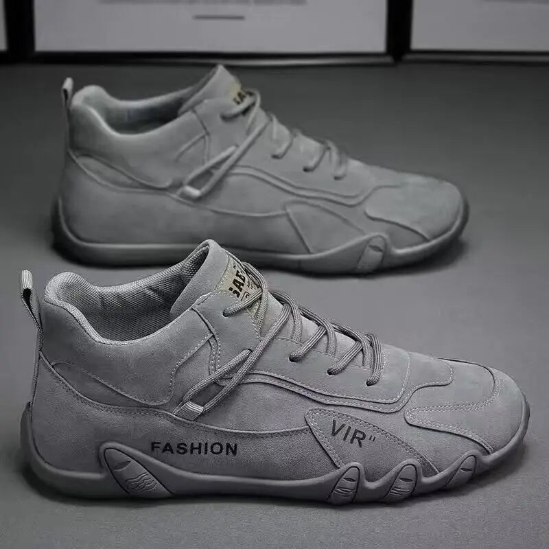 Ansoff men's breathable non-slip work shoes, outdoor sneakers with flat soles, ideal for walking and skateboarding.