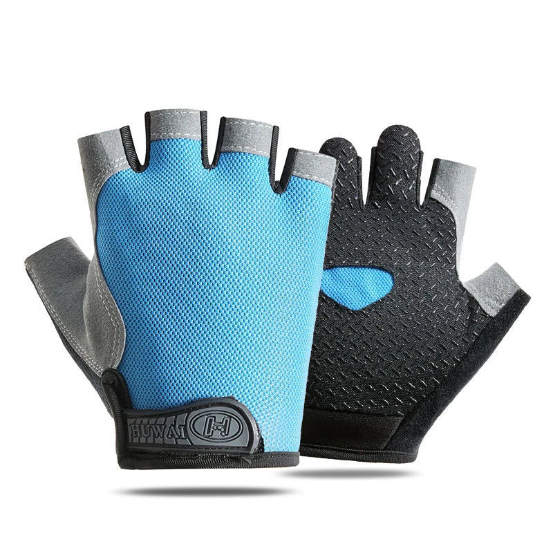Gym Gloves Fitness Training Fingerless Women Men Bodybuilding Exercise Sports Gloves for Cycling Bicycle Anti Slip Breathable