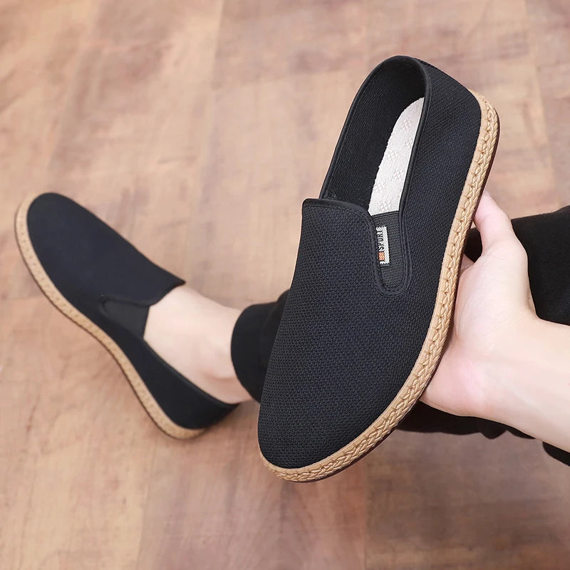 Ansoff men's breathable casual slip-on shoes with soft sole, lightweight, anti-skid, and comfortable design for everyday wear.