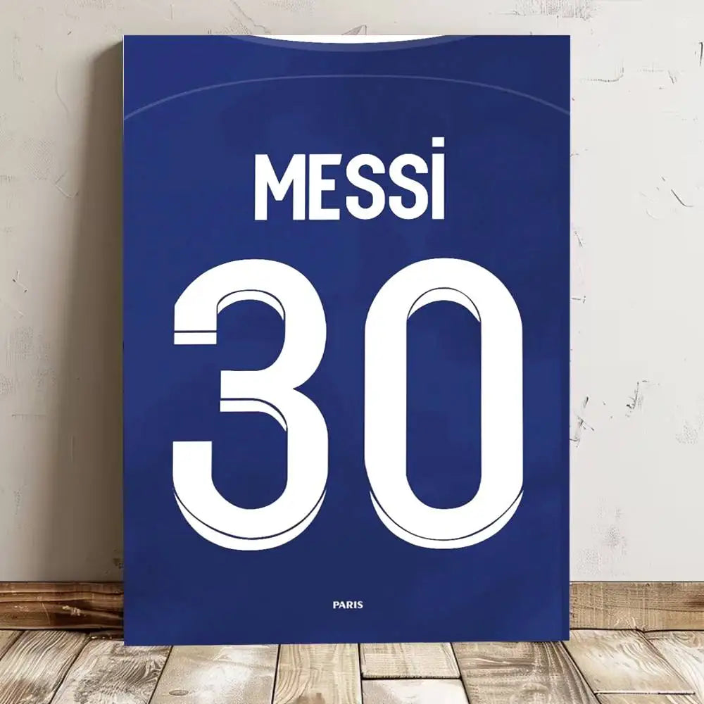 High-quality waterproof football jersey name poster by Ansoff, suitable for wall decor in bars or living rooms.