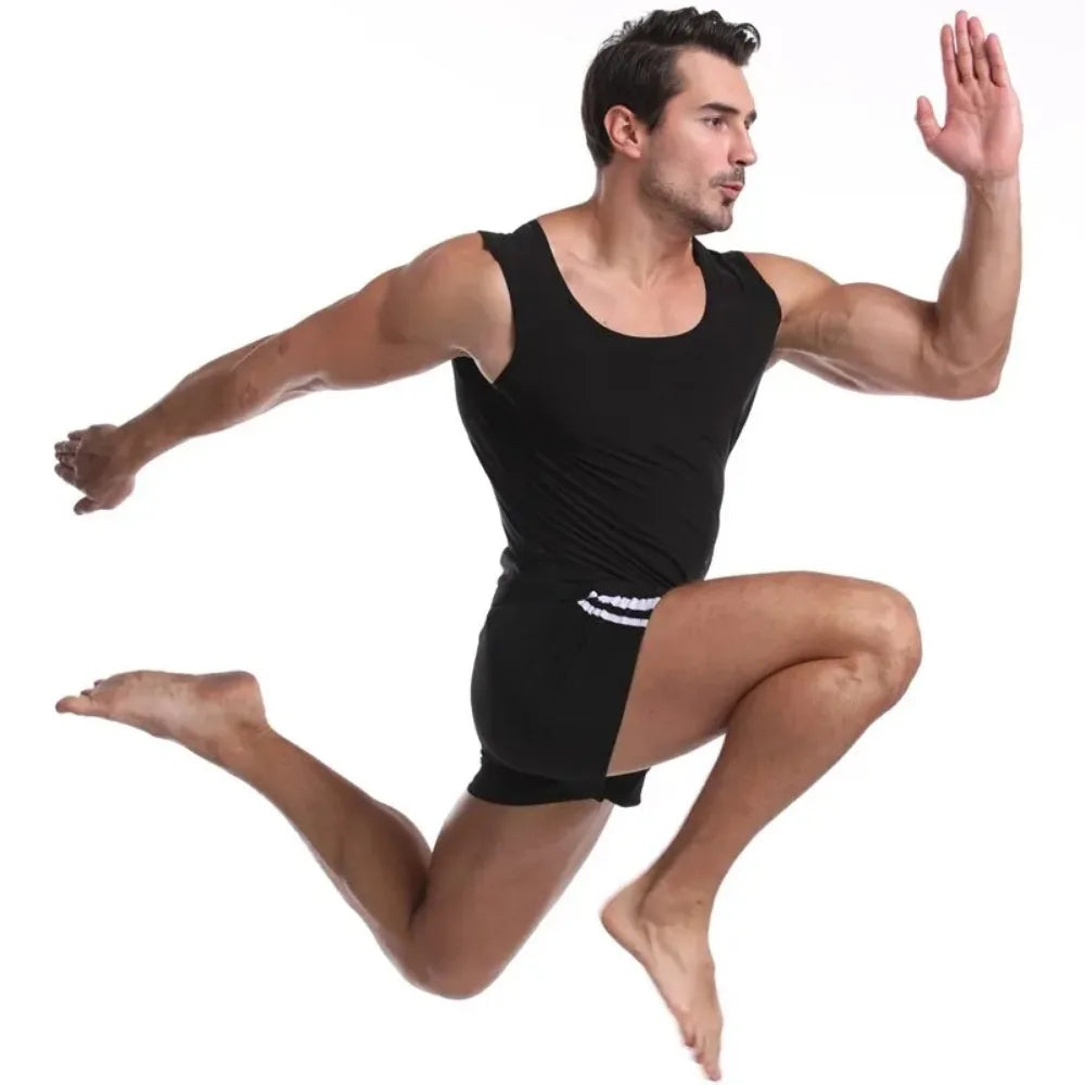 Men Sauna Sweat Vest and Short Sleeve Heat Trapping Shirt Sweat Body Shaper Waist Slimming Shapewear Workout Compression Shirt - Acros
