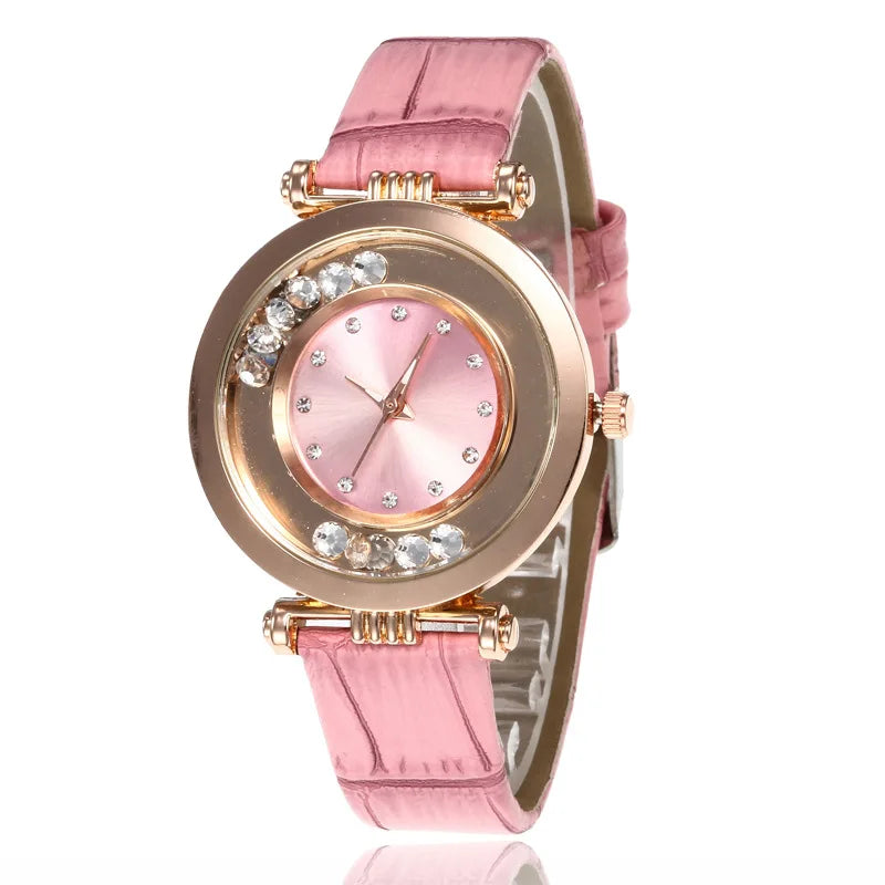 Watches for Women Female Luxury Temperament Ladies Watch Leather Belt Watch Analog Quartz Watch Reloj Mujer Montre Femme - Acros