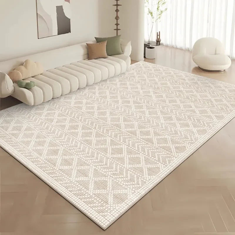 VIKAMA Nordic Living Room Carpet Non-Slip Anti-Dirt Sofa Side Table Mat Bedroom Cloakroom Floor Rug Home Decor