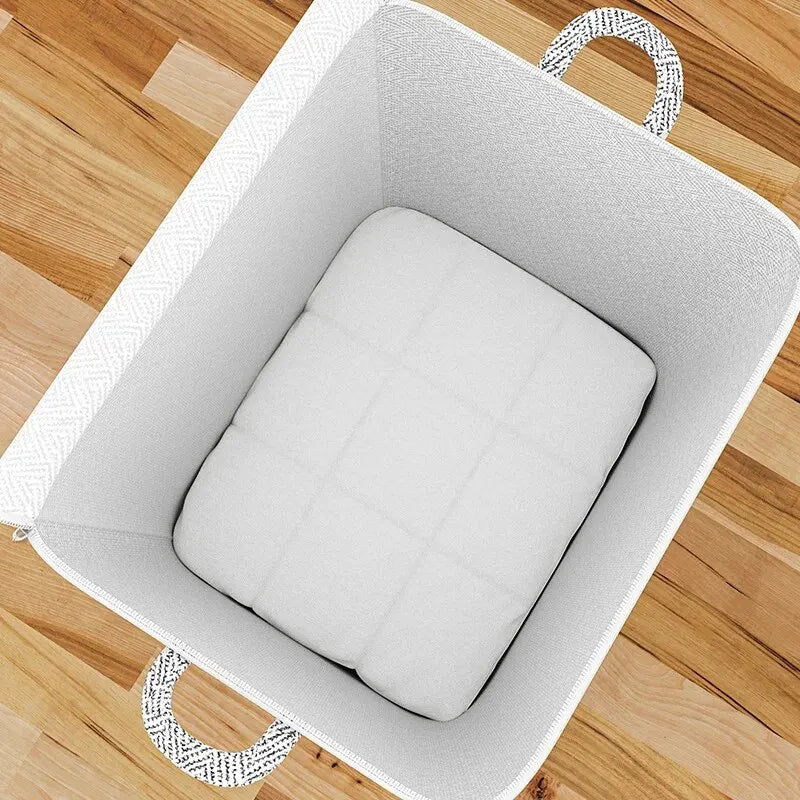 1pc Household Large Capacity Storage Bag Non-woven Material, Closet Wardrobe Organizer Can Be Used For Quilt Clothing, Toys - Acros