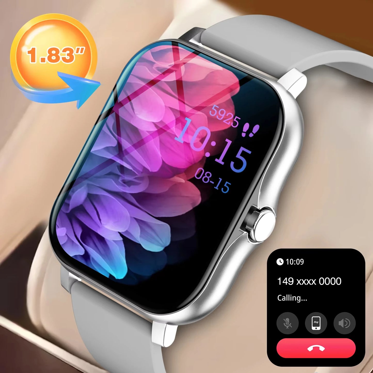 KESHUYOU New Bluetooth Call Smart Watch Information Push Men Women Health Monitoring Watch Pedometer Smart Watch For Android IOS