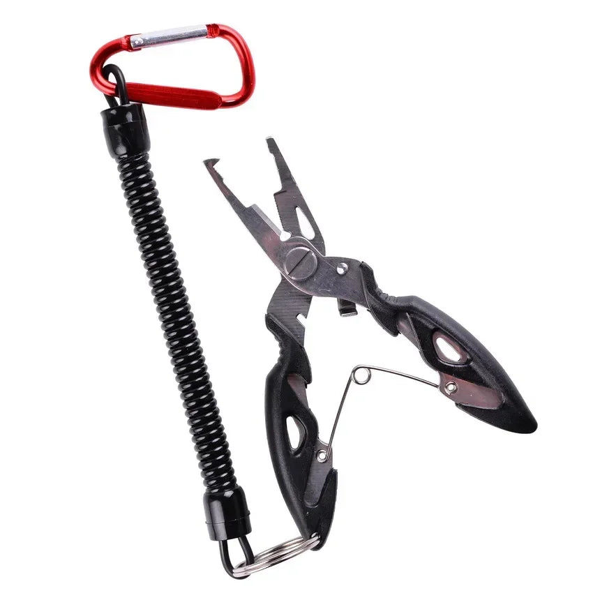 Multifunction Fishing Pliers Tools Accessories for Goods Winter Tackle Pliers Vise Knitting Flies Scissors Braid Set Fish Tongs - Acros