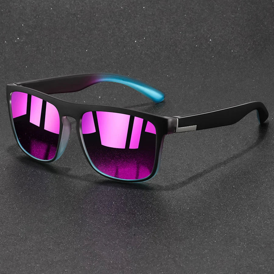 Fashion Vintage Square Sunglasses Men Women Fishing Driving Man Luxury Brand Designer Sun Glasses Anti-Glare Retro Eyewear - Acros
