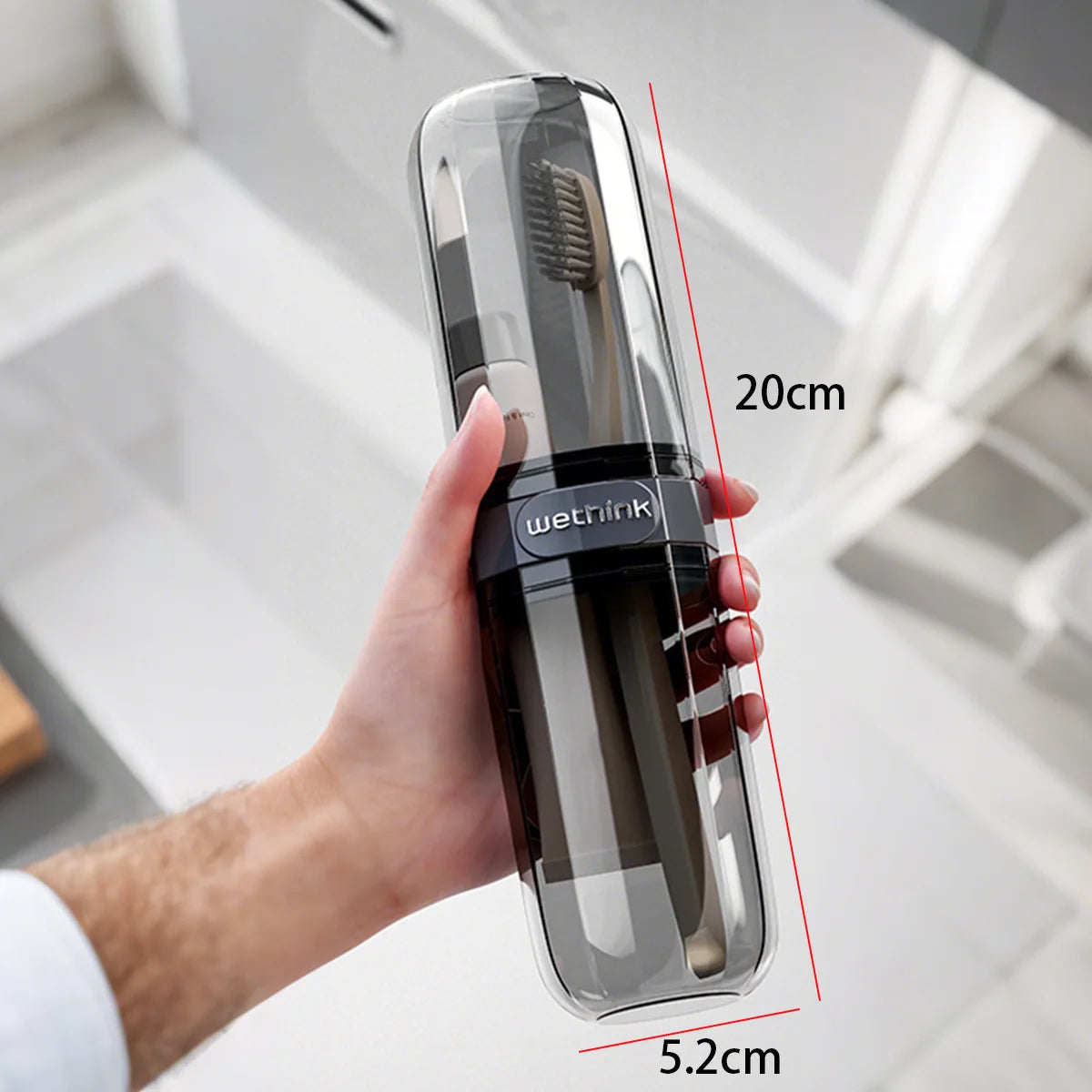 Portable Toothpaste Toothbrush Protect Holder Case Travel Camping Storage Box Protect Toothbrush Toothpaste from Dirt and Damage - Acros