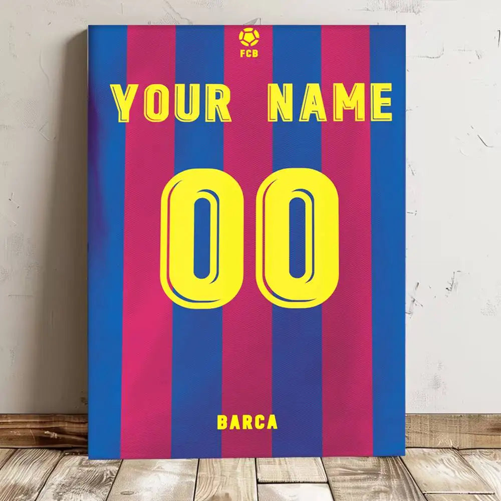High-quality waterproof wall art sticker featuring a football jersey name poster, ideal for bar or living room decor.