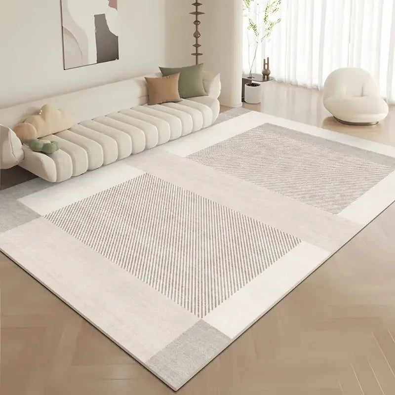 VIKAMA Nordic Living Room Carpet Non-Slip Anti-Dirt Sofa Side Table Mat Bedroom Cloakroom Floor Rug Home Decor