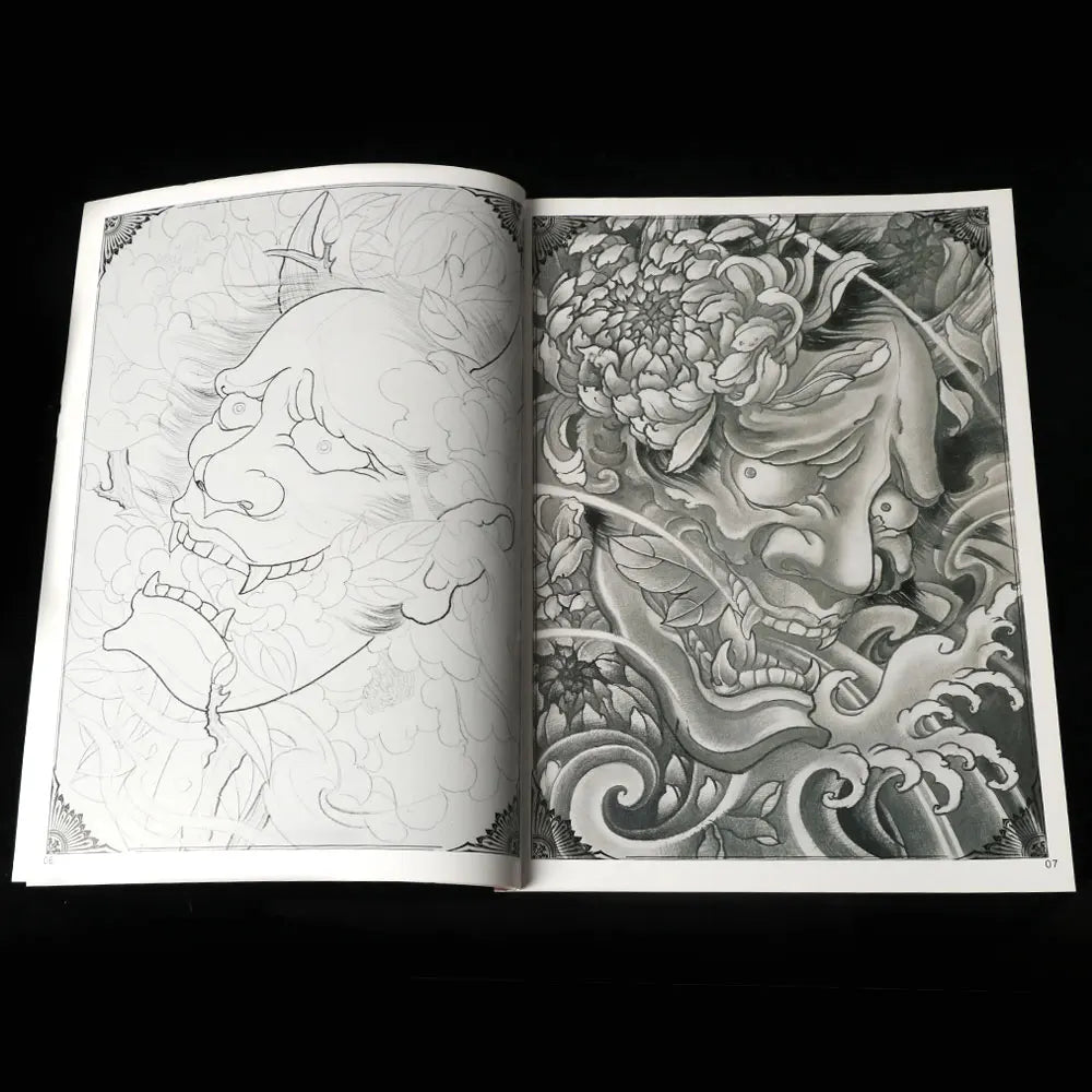 Tattoo Book Design for Body Art, God Monkey, Snake-like Worship, Crane, Permanent Makeup, Tattoo Supplies and Accessories, A4