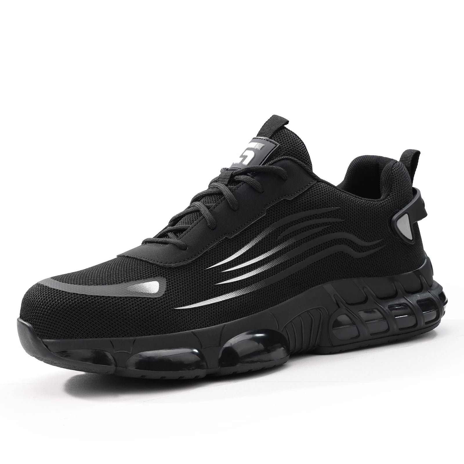 Men's Ansoff work shoes with anti-shock, anti-stab features, lightweight design, TPU sole, suitable for all seasons.
