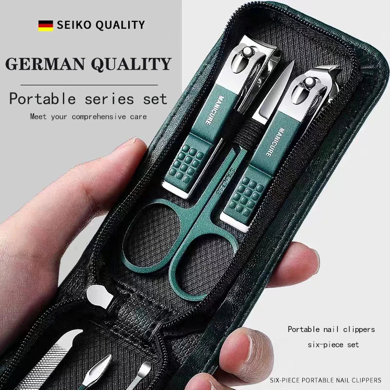 Nail Scissors Set Household High End Mens And Womens Special Nail Clippers Manicure Beauty Tools 6 Piece Portable Household - Acros