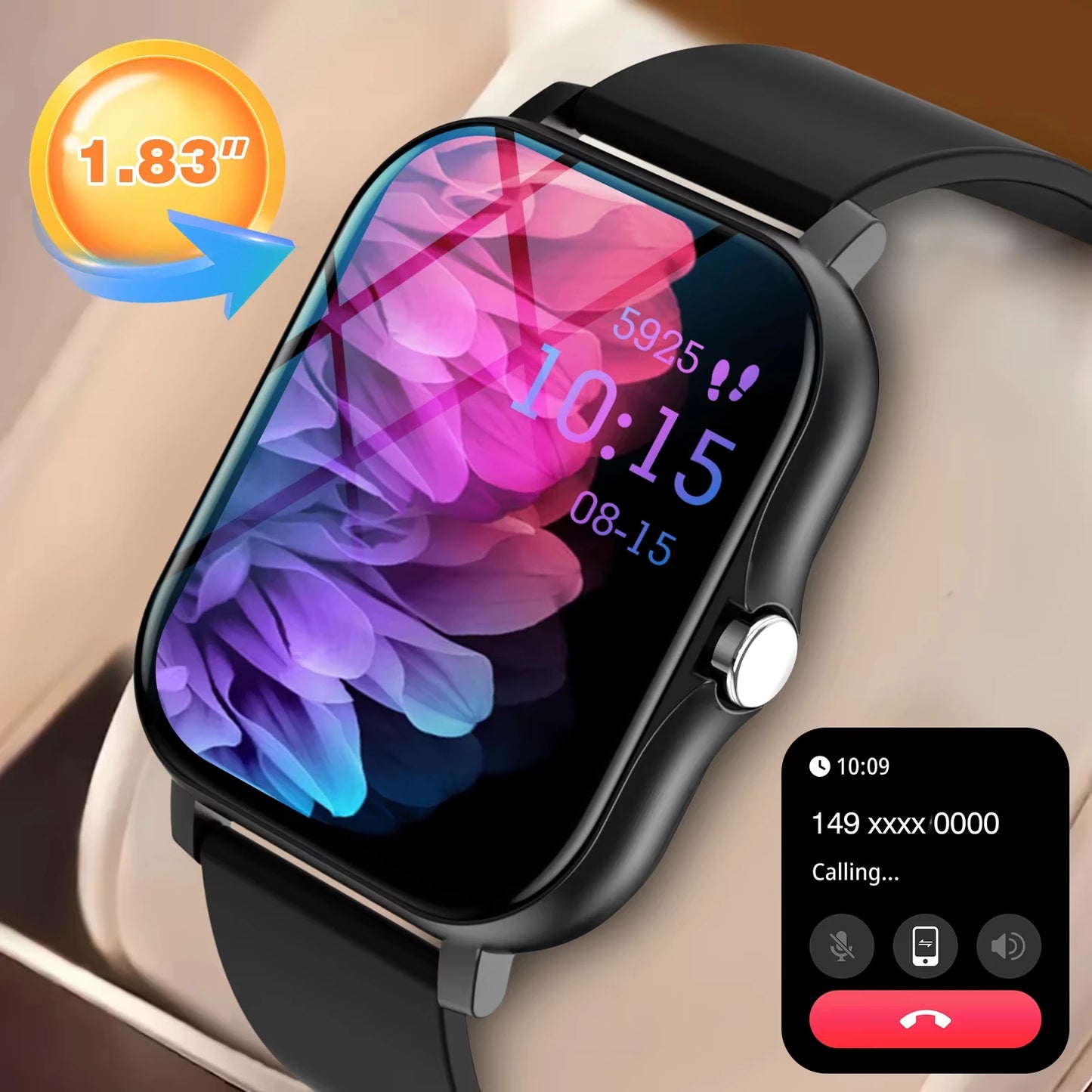 KESHUYOU New Bluetooth Call Smart Watch Information Push Men Women Health Monitoring Watch Pedometer Smart Watch For Android IOS