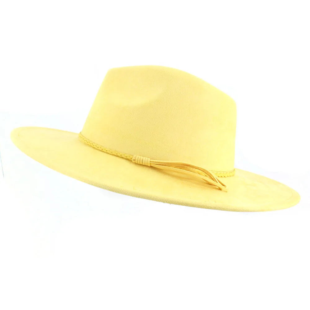 Ansoff Malachite Green suede wide brim fedora hat for men and women, autumn winter felt hat with classic church style design.