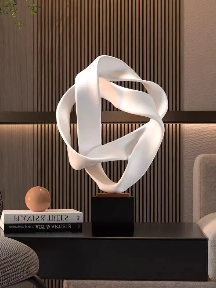 Modern minimalist geometric sculpture art abstract artwork living room decoration hotel model room decoration office