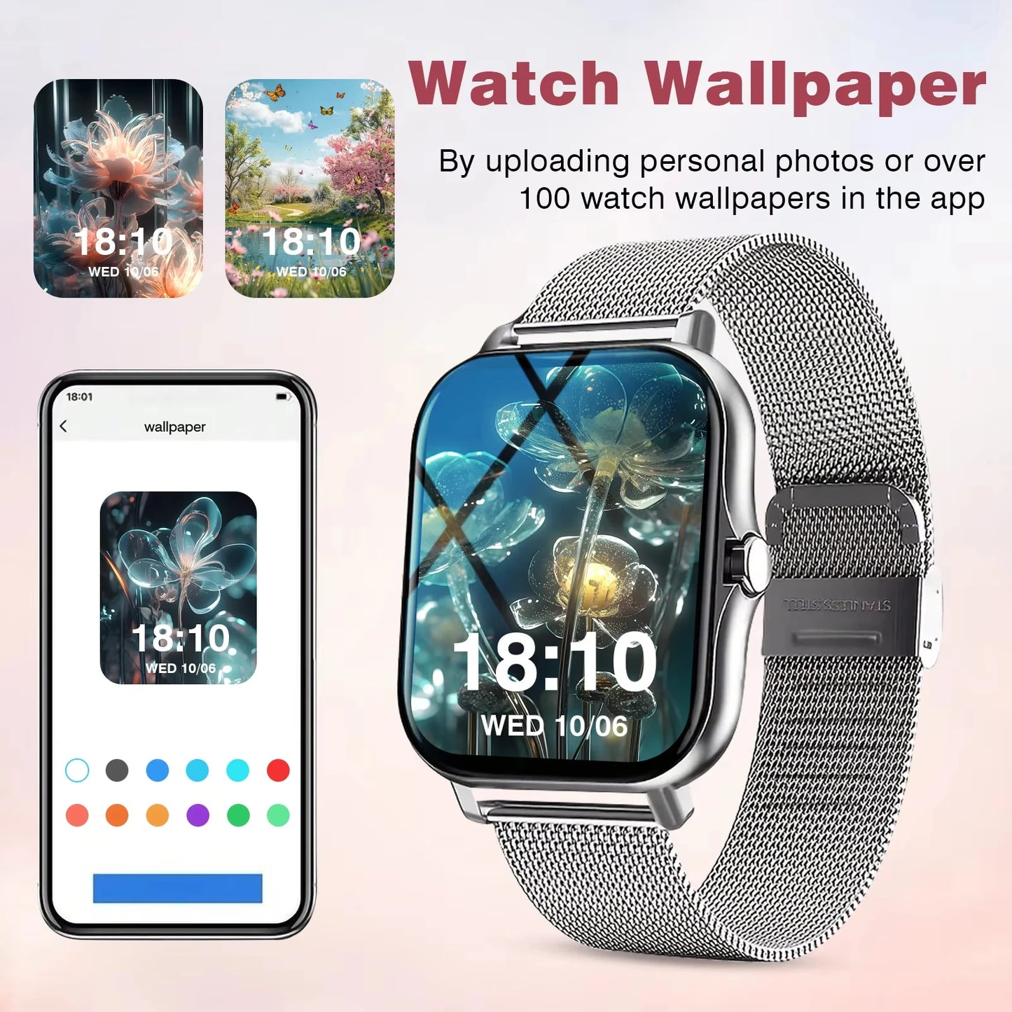 KESHUYOU New Bluetooth Call Smart Watch Information Push Men Women Health Monitoring Watch Pedometer Smart Watch For Android IOS