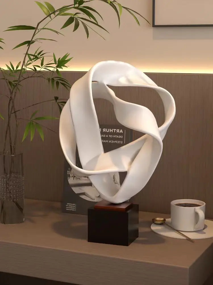 Modern minimalist geometric sculpture art abstract artwork living room decoration hotel model room decoration office