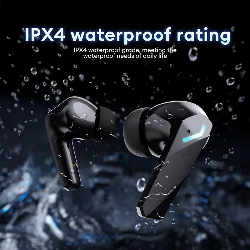 New Lenovo XT53 Wireless Upgrade Bluetooth 5.4 Earphones LED Digital Display Waterproof Headphones Low Latency Gaming Earbuds - Acros