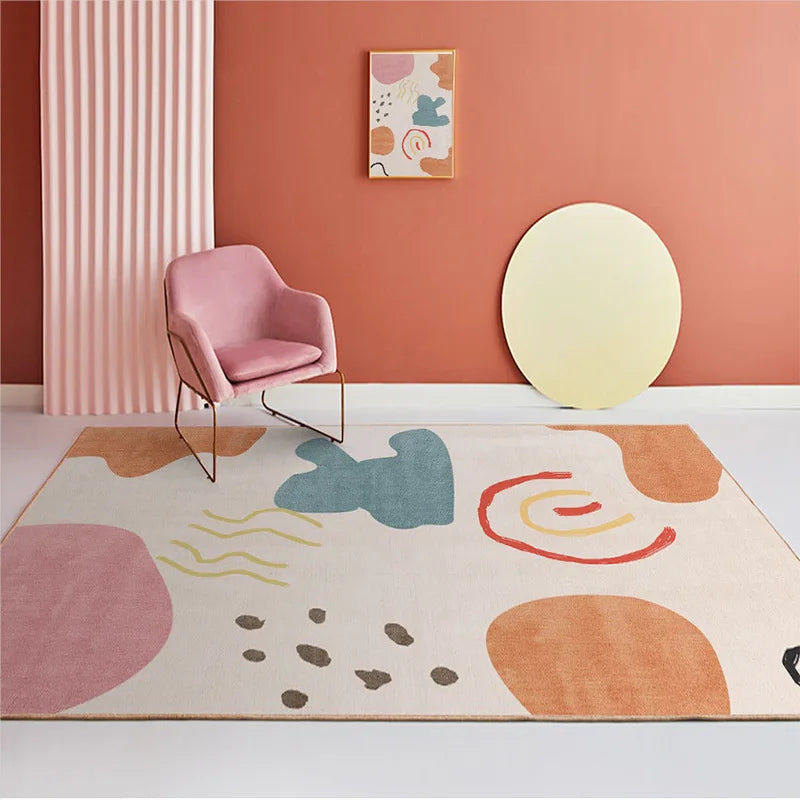 VIKAMA Nordic Light Luxury Living Room Carpet Sofa Coffee Table Floor Mat Bedroom And Lounge Large Area Carpet Home Decoration