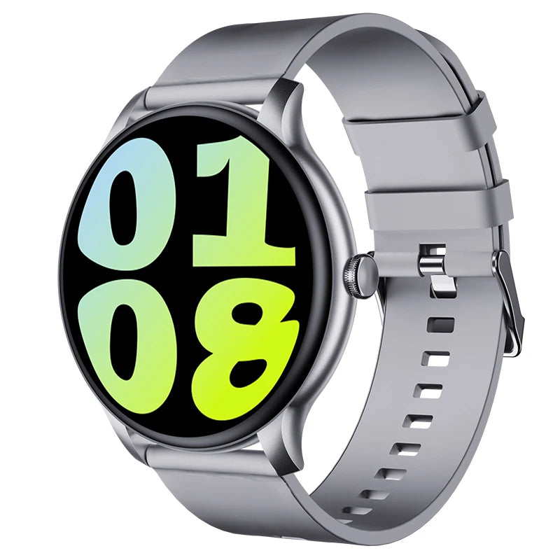 Ansoff men's and women's smartwatch with fitness tracking, blood pressure monitor, Bluetooth call, and sport features on a digital display.