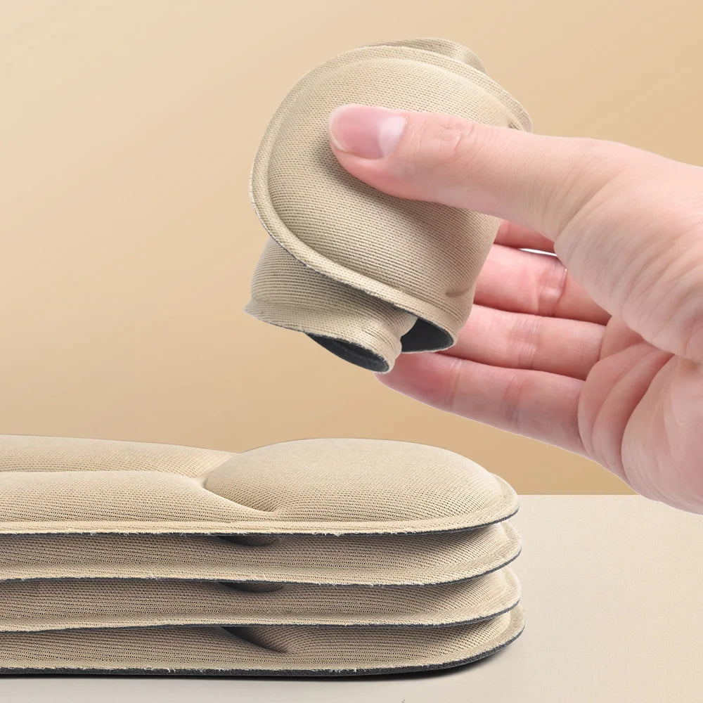 Ansoff 2, 4, or 16 pairs of 5D massage memory foam insoles with breathable cushioning for sports, running, and orthopedic support