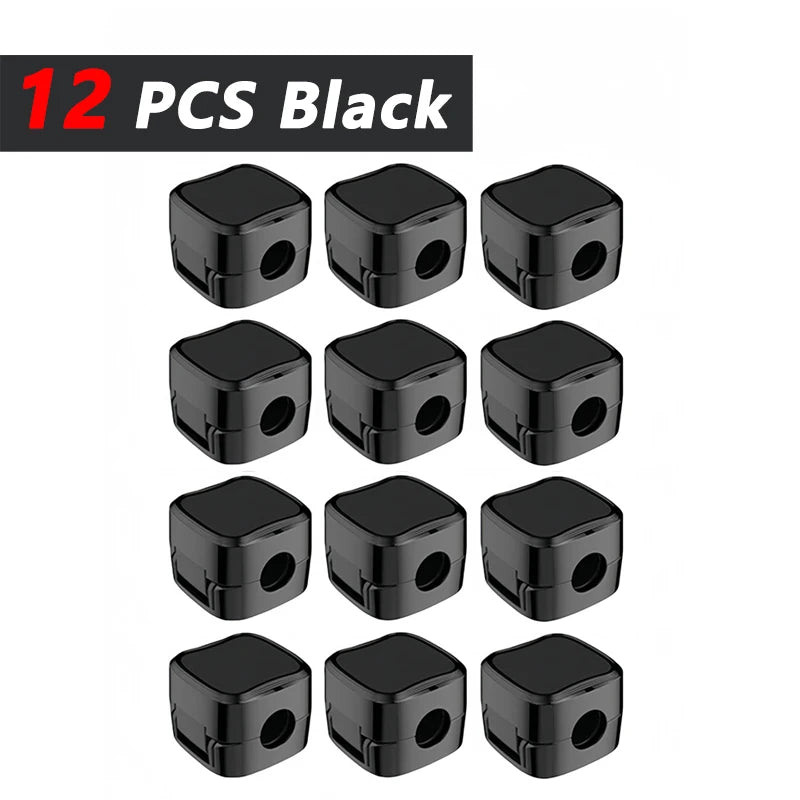 Non-magnetic Strong Cable Clips Adjustable Cord Holder | Adhesive Under Desk Mgmt Organizer for Home Office Car Wall Desktop