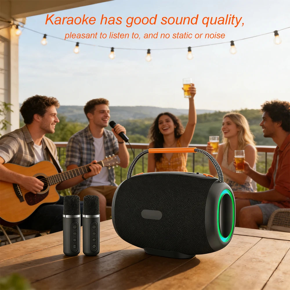 Wireless Bluetooth speaker, computer small sound system, karaoke, household portable mini subwoofer, amplifier all-in-one