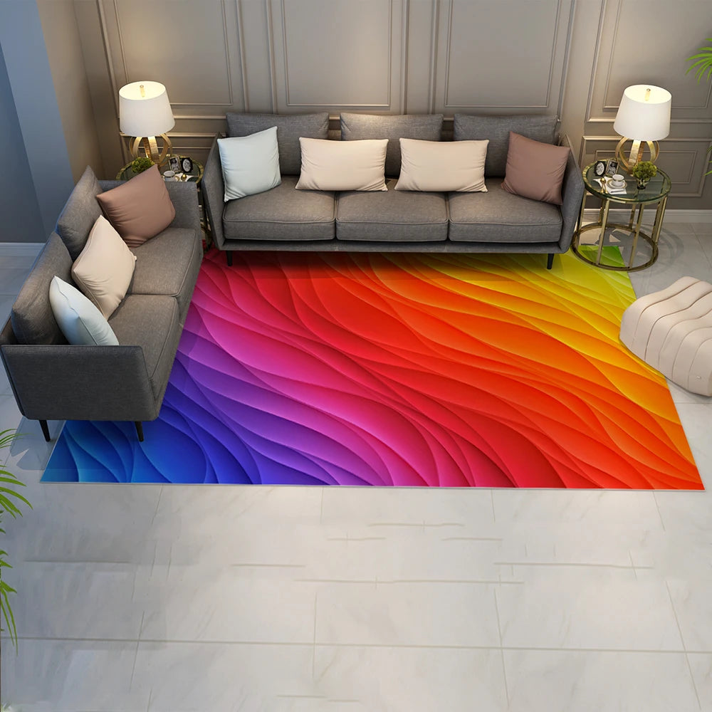 Nordic 3D Printed Large Carpet Space Series Floor Mat Living Room Home Decor Bedroom Rug Prayer Upholstery