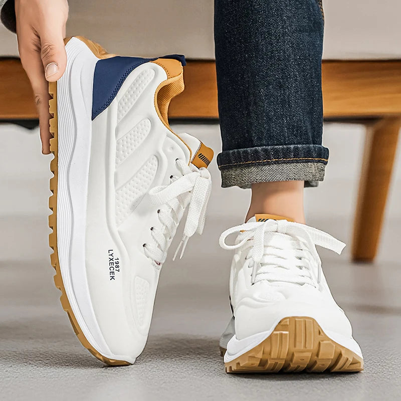 Men's Shoes 2026 Spring New Arrival Low Cut Soft Soled Breathable Walking Shoes Men's Trendy Casual Sports Shoes Male Trainers - Acros