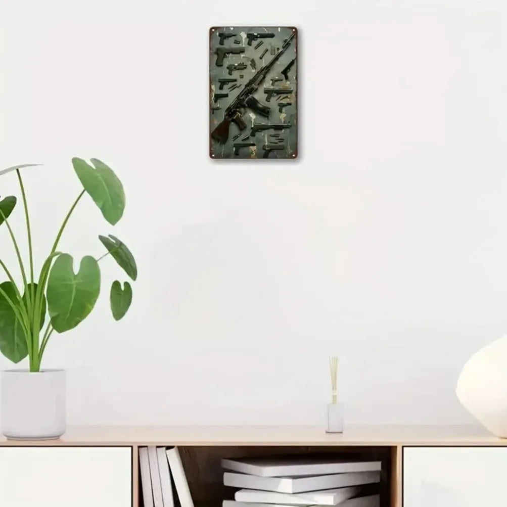 Art Deco Aluminum Decorative Sign (ArtDeco) | 2D Wall Hanging Plaque | Multipurpose Home/Bar/Restaurant Art Decor
