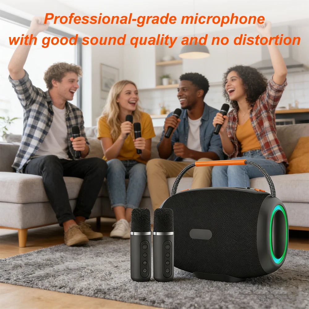 Wireless Bluetooth speaker, computer small sound system, karaoke, household portable mini subwoofer, amplifier all-in-one